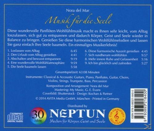 Album-Rückseite, blau mit Text in Weiß. Listet Songtitel und Credits auf, einschließlich Albumtitel im Kreis.