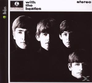 Albumcover von The Beatles 'With The Beatles', mit vier Bandmitgliedern.