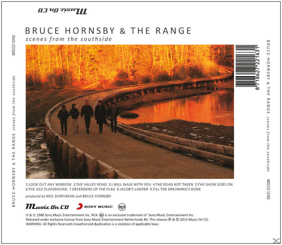 CD-Cover mit Leuten, die über eine Brücke gehen.