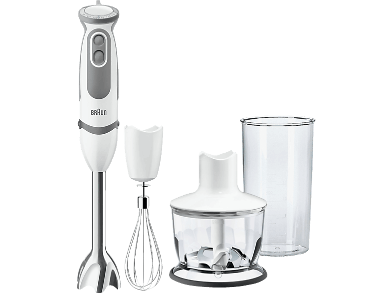 Batidora de mano - Braun MINIPIMER MQ 5035 SAUCE Potencia 750W, Brazo metálico, 3 Accesorios