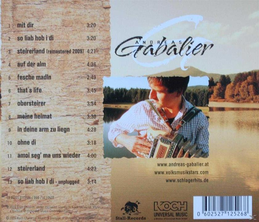 Albumcover mit einem Mann, der Akkordeon spielt, und Text.