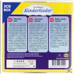 CD-Box-Cover mit drei Titellisten-Abschnitten. Gelber und blauer Hintergrund. 3CD BOX oben.