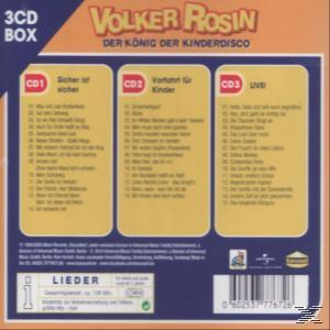 CD-Cover: Volker Rosin, der König der Kinderdisco. Trackliste.