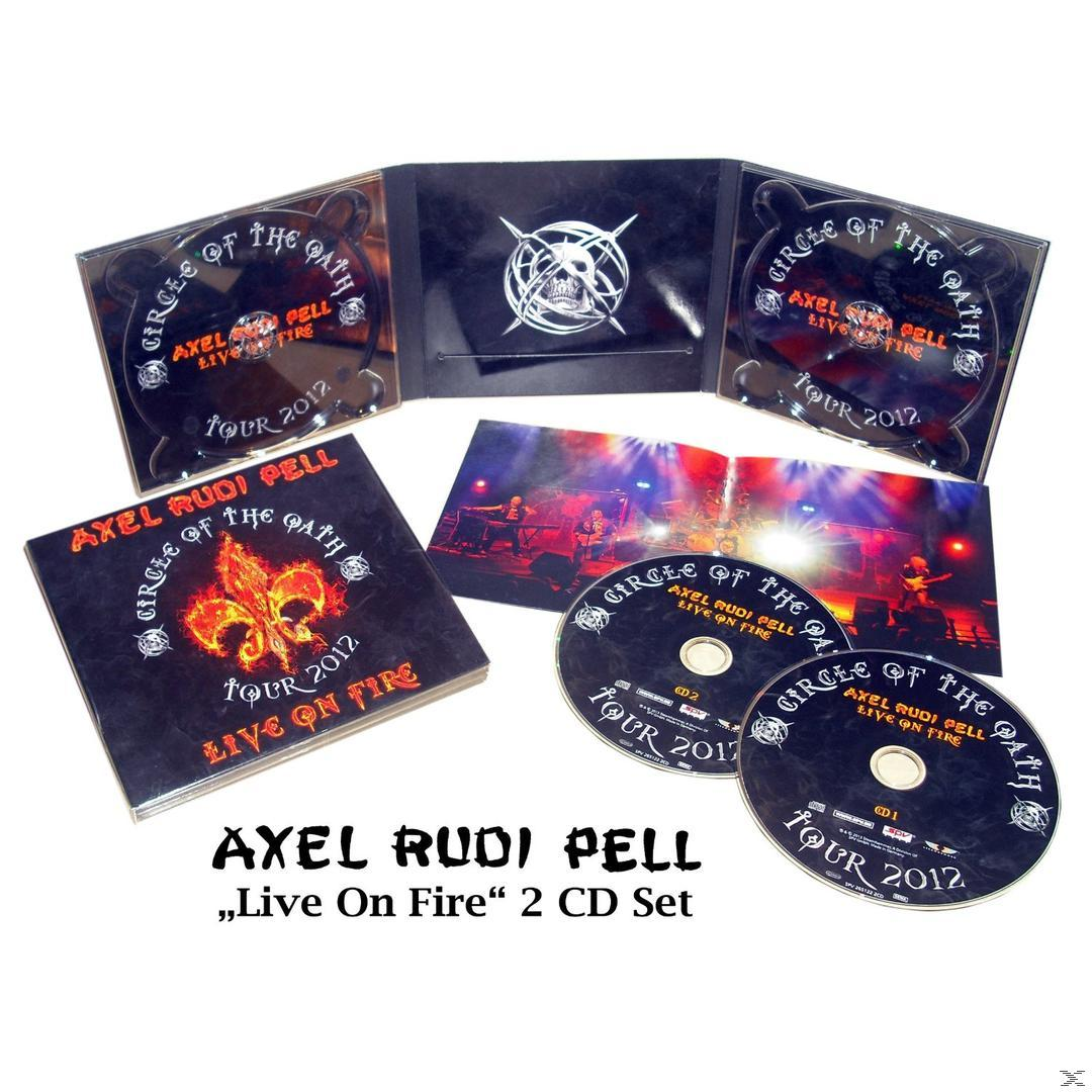 CD készlet, Axel Rudi Pell, Live On Fire. Több CD és egy füzet.