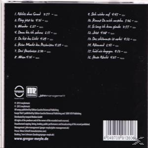 CD-Cover mit schwarzem Hintergrund und weißem Text mit Titelliste.