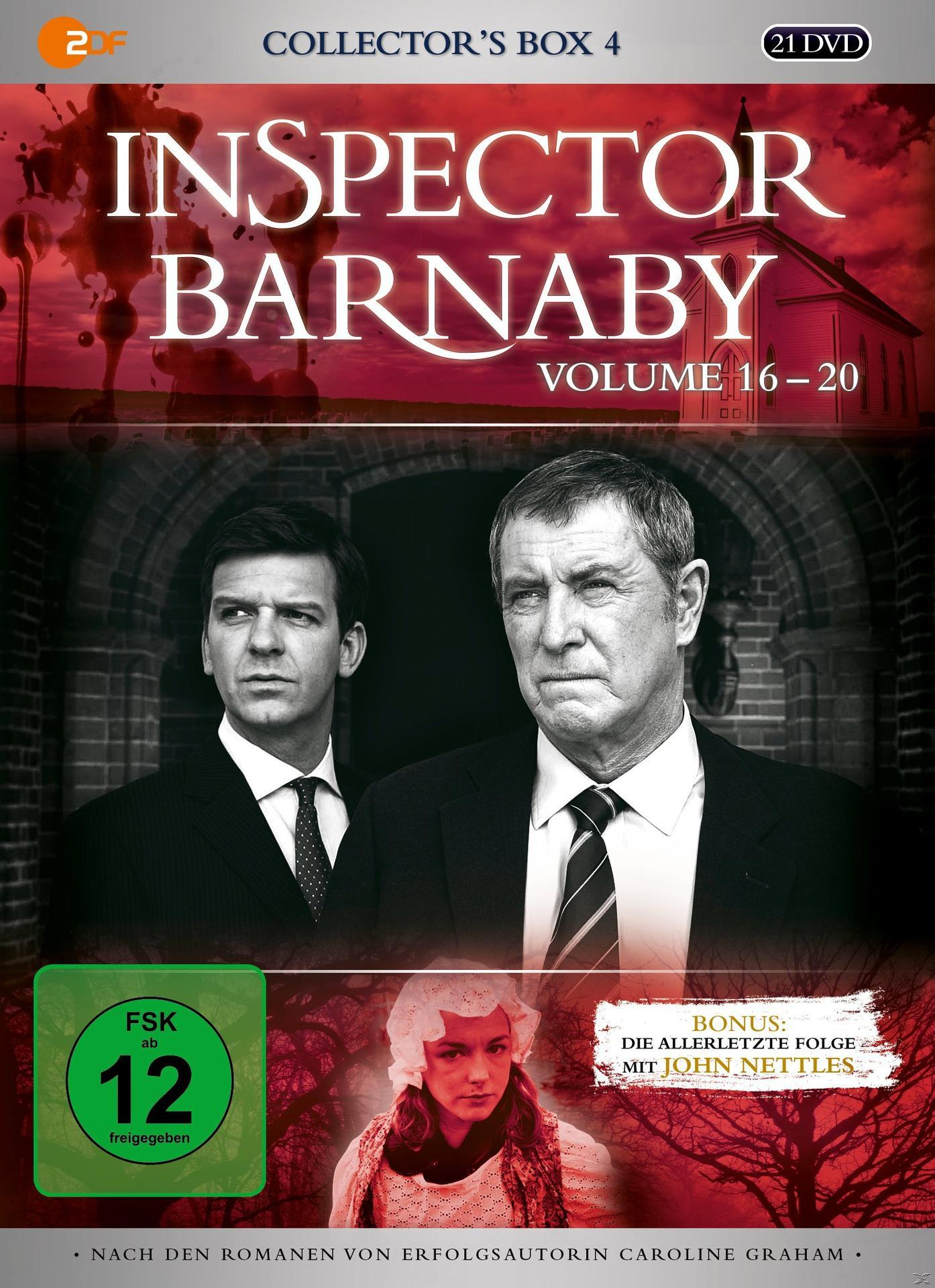 Inspector Barnaby DVD-Cover. Zwei Männer im Anzug. Eine Frau ist unten. Der Titel steht oben.
