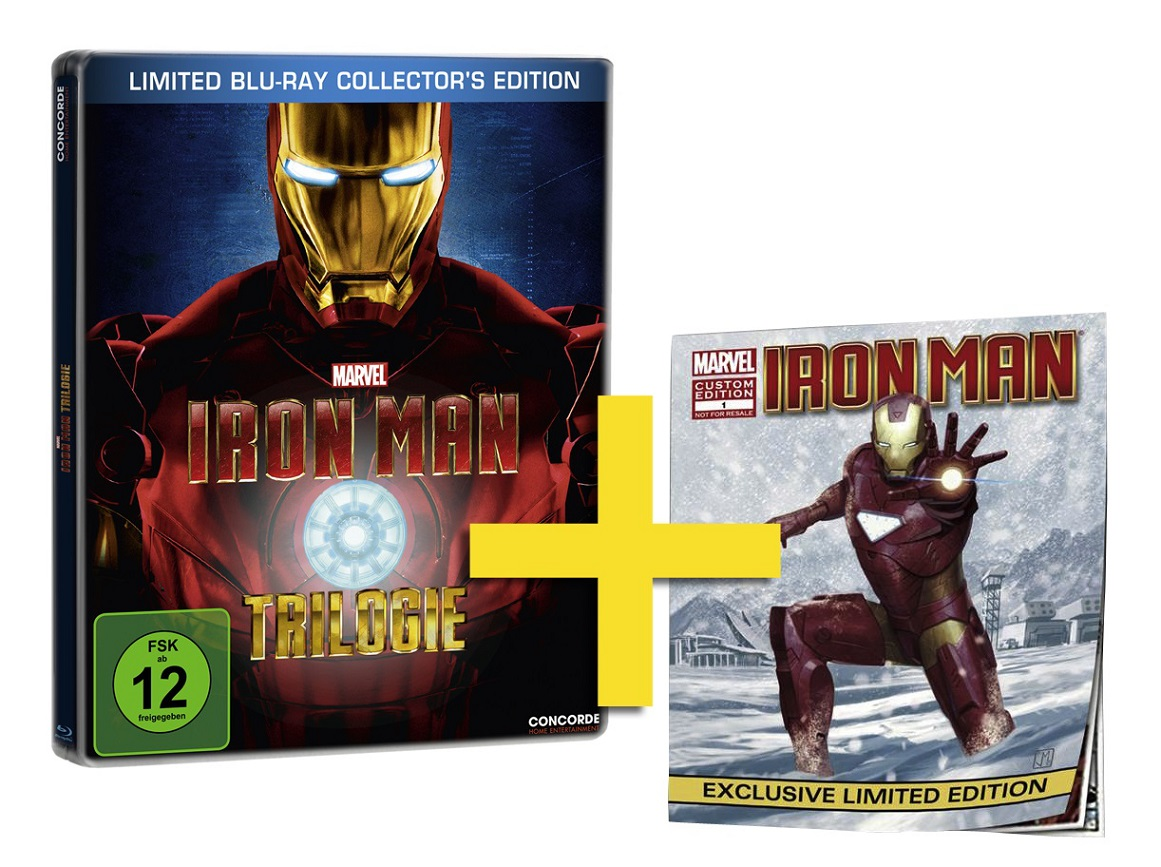 Iron Man Trilogie (Limited Blu-ray Collector’s Edition, Steelbook) Blu-ray