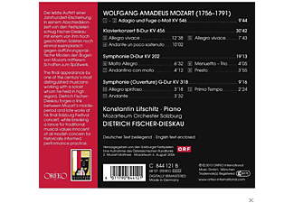 Konstantin Lifschitz, Dietrich Fischer-Dieskau, Mozarteum-orchester Salzburg - Adagio Und Fuge KV 546/ Klavierkonzert KV 456 / Symphinien KV 202 - KV 318  - (CD)