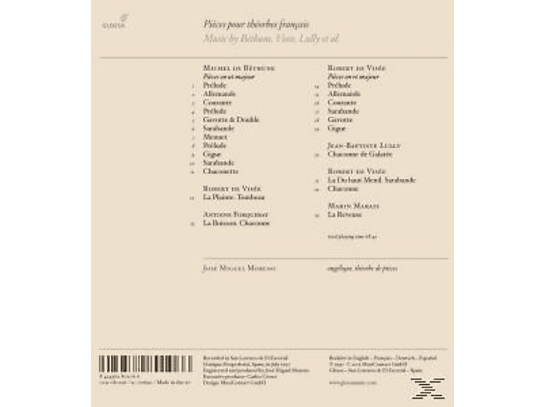 Thumbnail - Jose Miguel Moreno - Pieces Pour Theorbes Francais (CD)