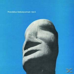 Albumcover mit einer Skulptur eines Gesichts vor blauem Hintergrund.