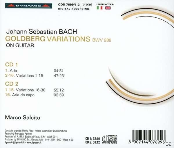 Salcito Marco - Goldberg - Variationen auf der Gitarre  - (CD)