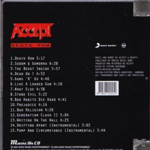 Accept - Death Row  - (CD)