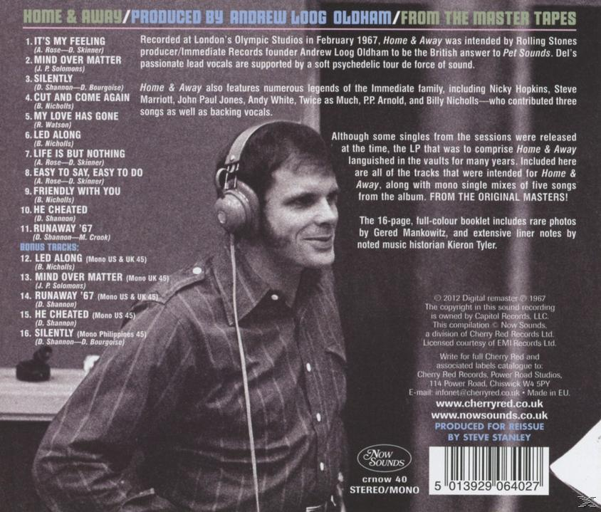 Del Shannon - Home And Away (Expanded+Remastered Ed.)  - (CD)