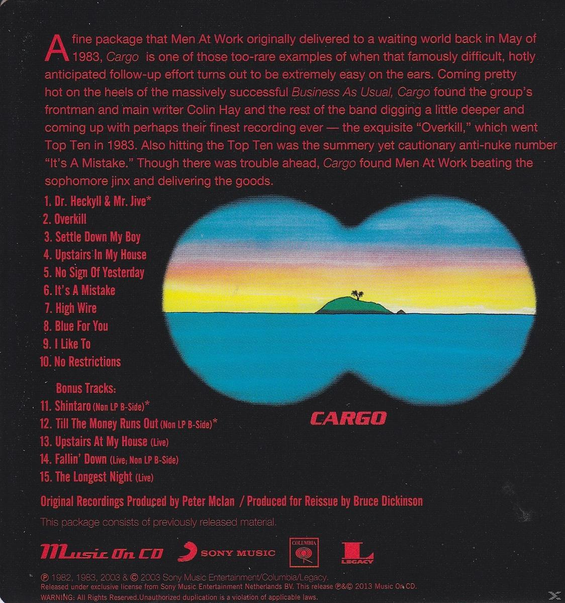 Albumcover mit Fernglas, das eine Landschaft mit Palmen zeigt.