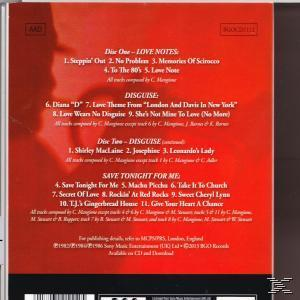 Rückseite eines Albumcovers mit Titellisten und Copyright-Informationen.