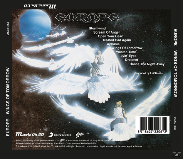 Europe - Wings Of Tomorrow  - (CD)