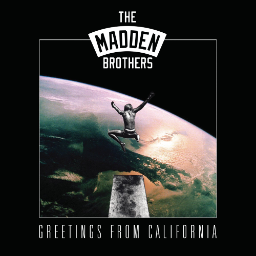 A Madden Brothers album borítója, egy emberrel, aki a Föld felett ugrik az űrbe, fekete háttér.
