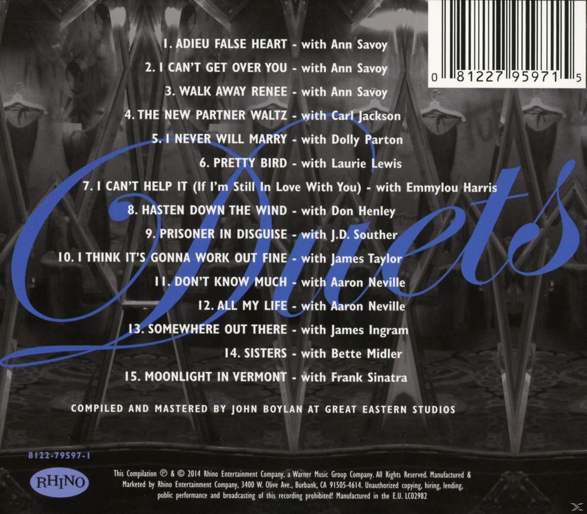 Album-Rückseite mit Titelliste, Text 'Cheers' und Rhino-Logo.