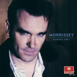 Eine Nahaufnahme von Morrisseys Gesicht auf einem CD-Cover.