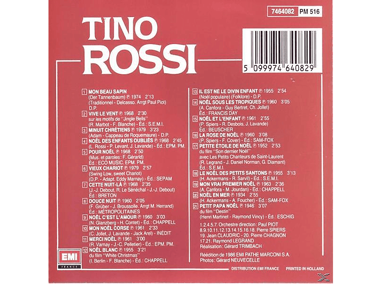 Thumbnail - Tino Rossi - Belle Nuit De Noel (CD)