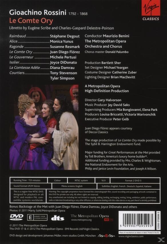 Opera VARIOUS, Metropolitan - Opera Comte Chorus Metropolitan Ory Le Orchestra, - (DVD)