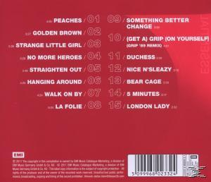 Album-Rückseite mit einer Titelliste und Text.