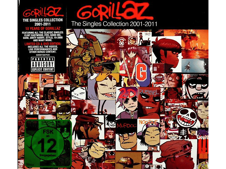 Gorillaz - The Singles Collection 2001-2011  - (CD + DVD Video)