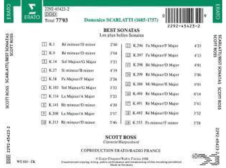 Thumbnail - Scott Ross - Die Schönsten Sonaten (CD)