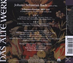 Albumcover, Text auf Deutsch. Blumiger Hintergrund und Noten.