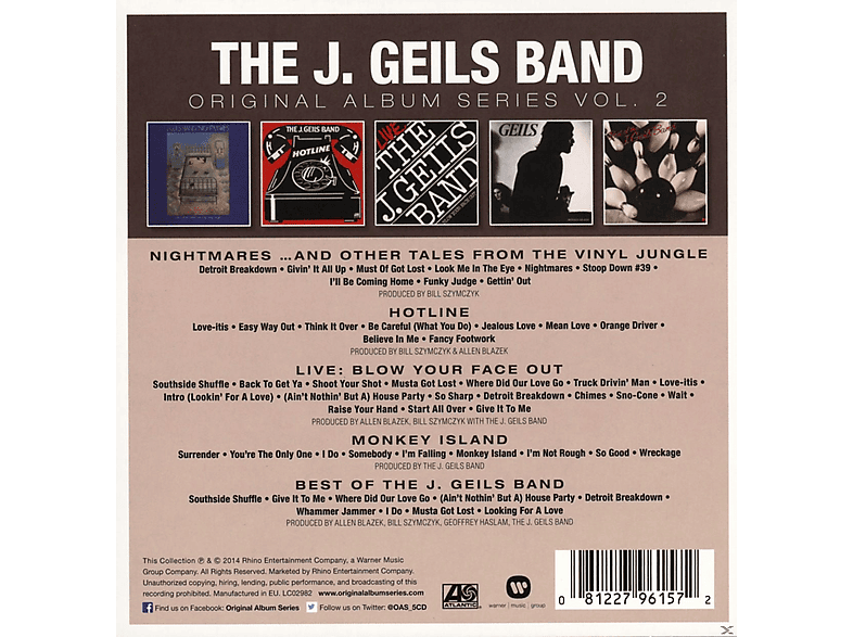 Thumbnail - The J. Geils Band - Original Album Series (CD)