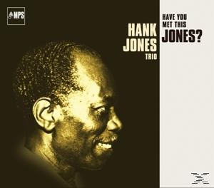 Albumcover: Gesicht eines schwarzen Mannes, Hank Jones Trio. Text: Have You Met This Jones?