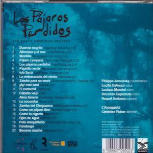 Die Rückseite eines CD-Covers mit Titelliste und Credits. Blauer Hintergrund.