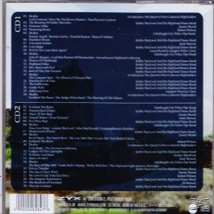Albumcover. Titelliste. Zwei CDs. The Highland Piper und schottische Themenlieder. ZYX Music Logo.