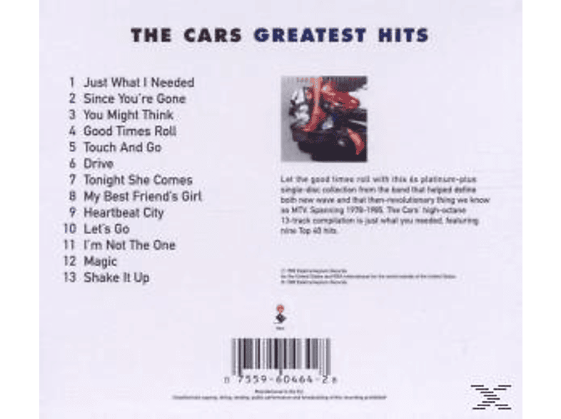 Thumbnail - The Cars - THE CARS GREATEST HITS (CD)
