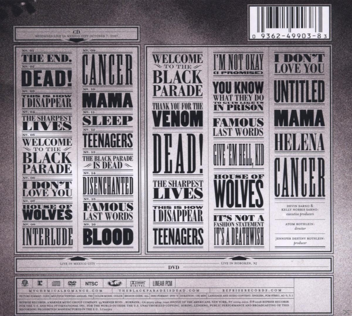 CD-Cover. Black Parade Album von My Chemical Romance. Der Bandname steht auf dem Cover.
