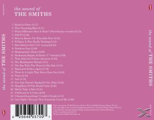 Pinkes Albumcover mit Titelliste des Albums der Smiths. Der Titel ist weiß und der Text auf rosa Hintergrund.