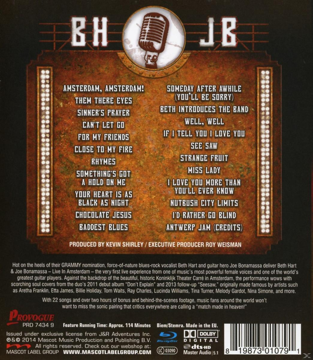 CD-Cover mit Tracklist und Informationen über die Künstlerin Beth Hart und Joe Bonamassa.