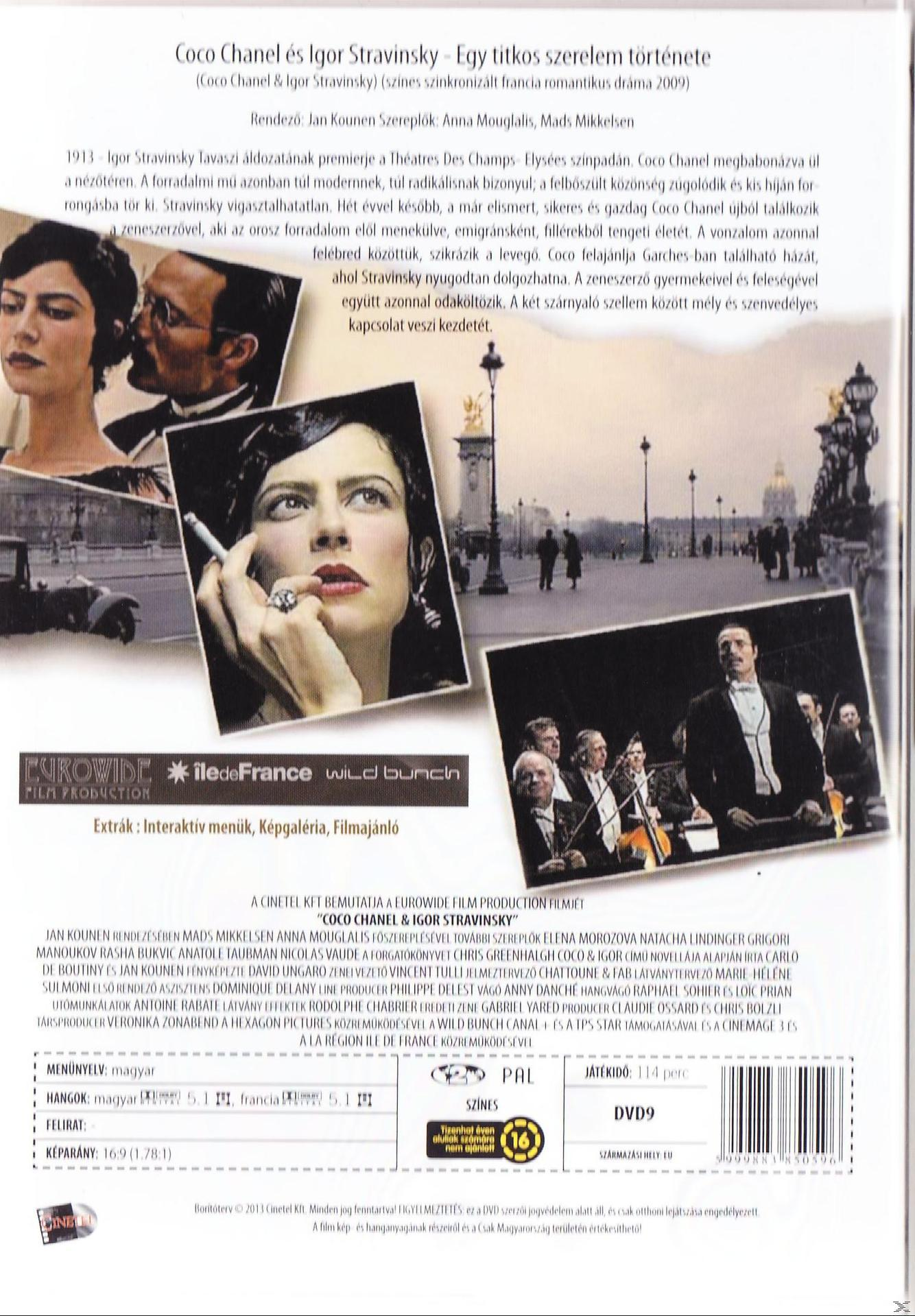 Coco Chanel és Igor Stravinsky - Egy titkos szerelem története (DVD)