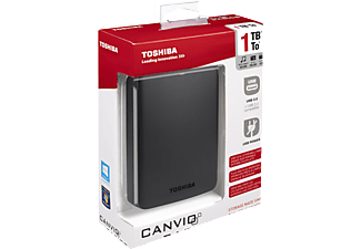TOSHIBA Canvio Basics Festplatte, 1 TB HDD, 2,5 Zoll, extern, Schwarz