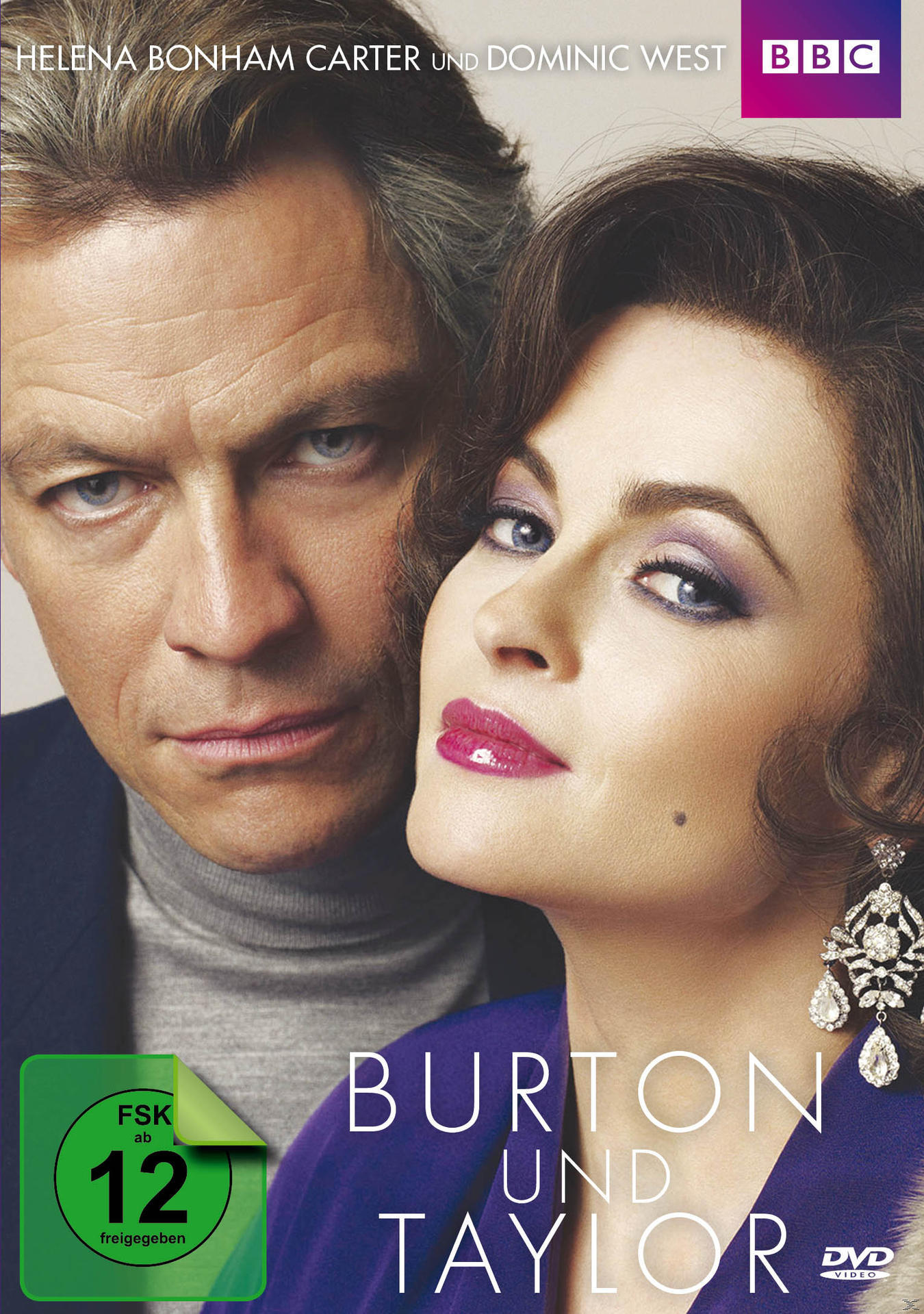 DVD-Cover von Burton und Taylor mit Helena Bonham Carter und Dominic West.