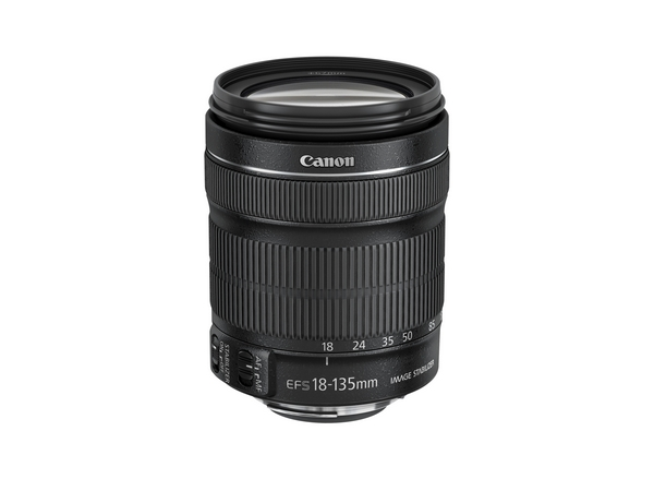 CANON EF-S 18-135mm f/3.5-5.6 IS STM + EW73B + LC Kit 18 mm - 135 mm f/3.5-5.6 EF-S, IS, STM (Objektiv für Canon EF-S-Mount, Schwarz)