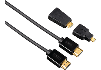 HAMA HM.122227 HS HDMI Ethernet 1.5 m + A Mini C + A Micro D Adaptör Outlet