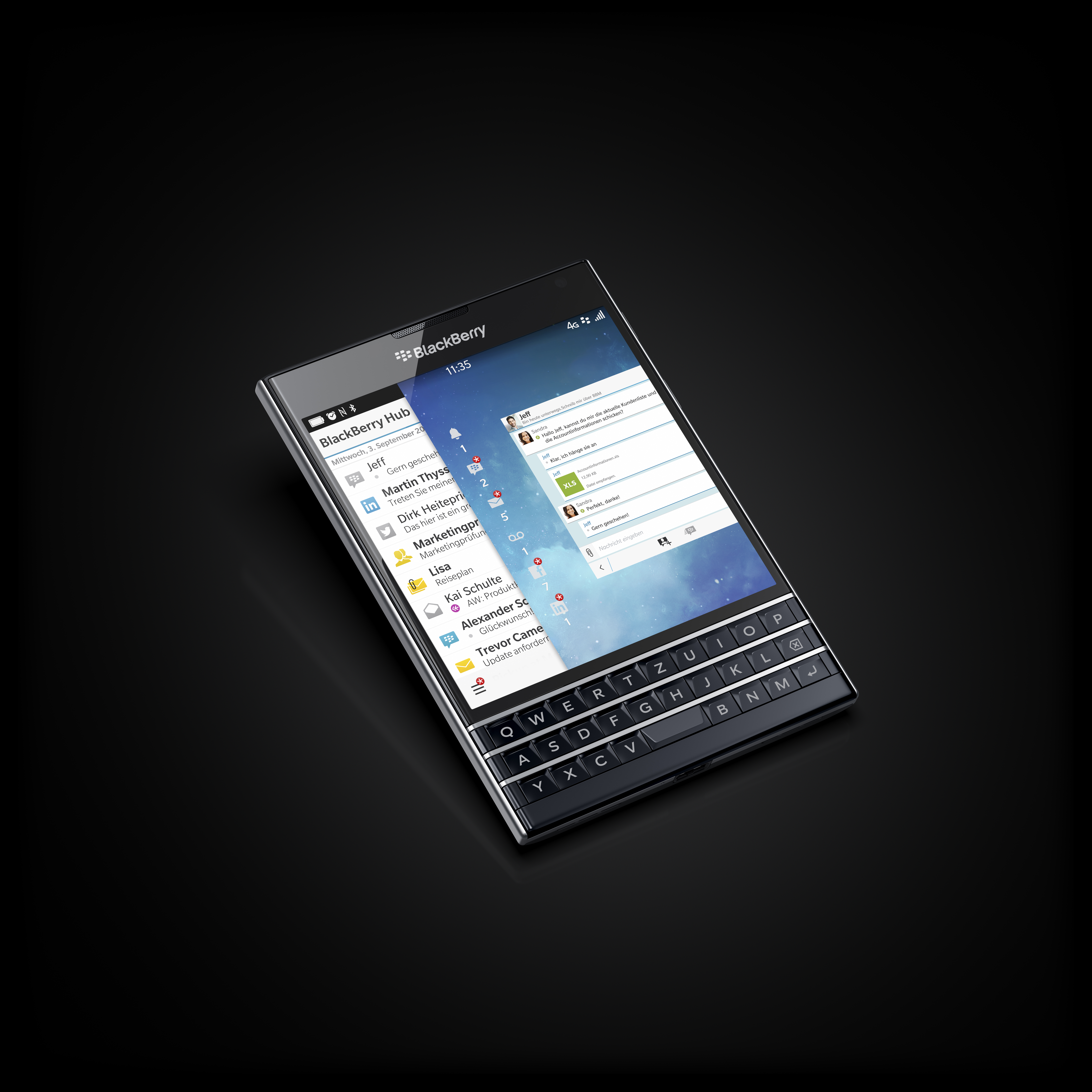 BLACKBERRY Passport 32 GB Schwarz