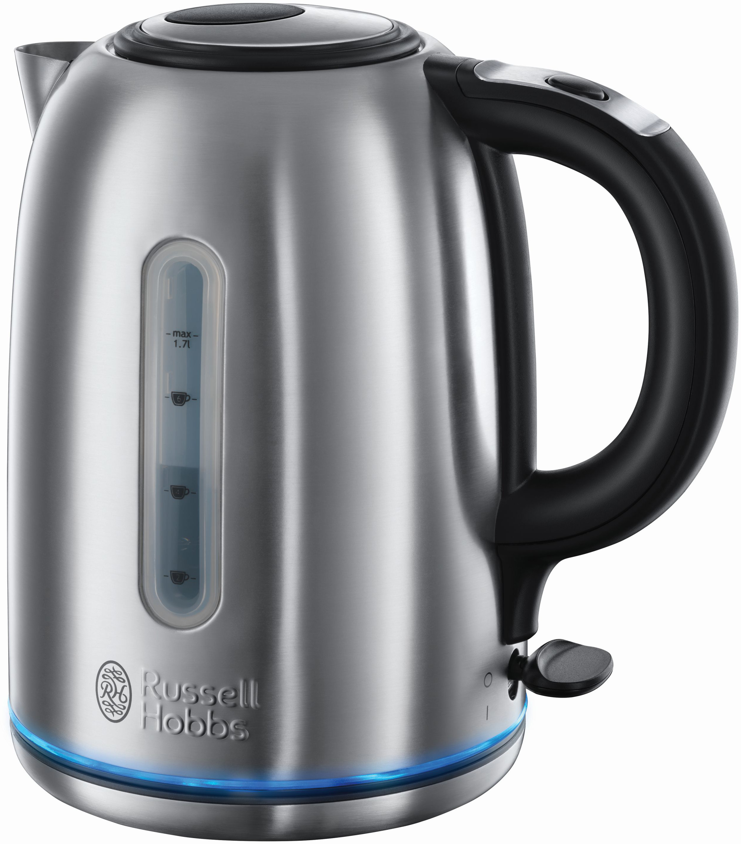 RUSSELL HOBBS 20460-56 Buckingham Wasserkocher, Schwarz/Silber