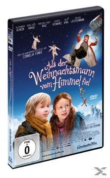 DVD-Cover: 'Als der Weihnachtsmann vom Himmel fiel' mit Kindern.
