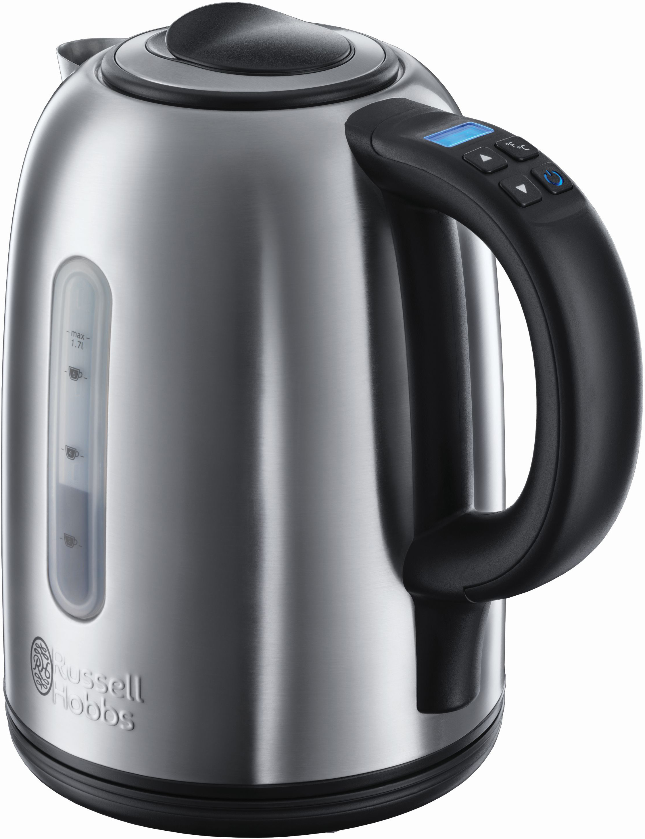RUSSELL HOBBS 21040-56 Buckingham Wasserkocher, Schwarz/Silber