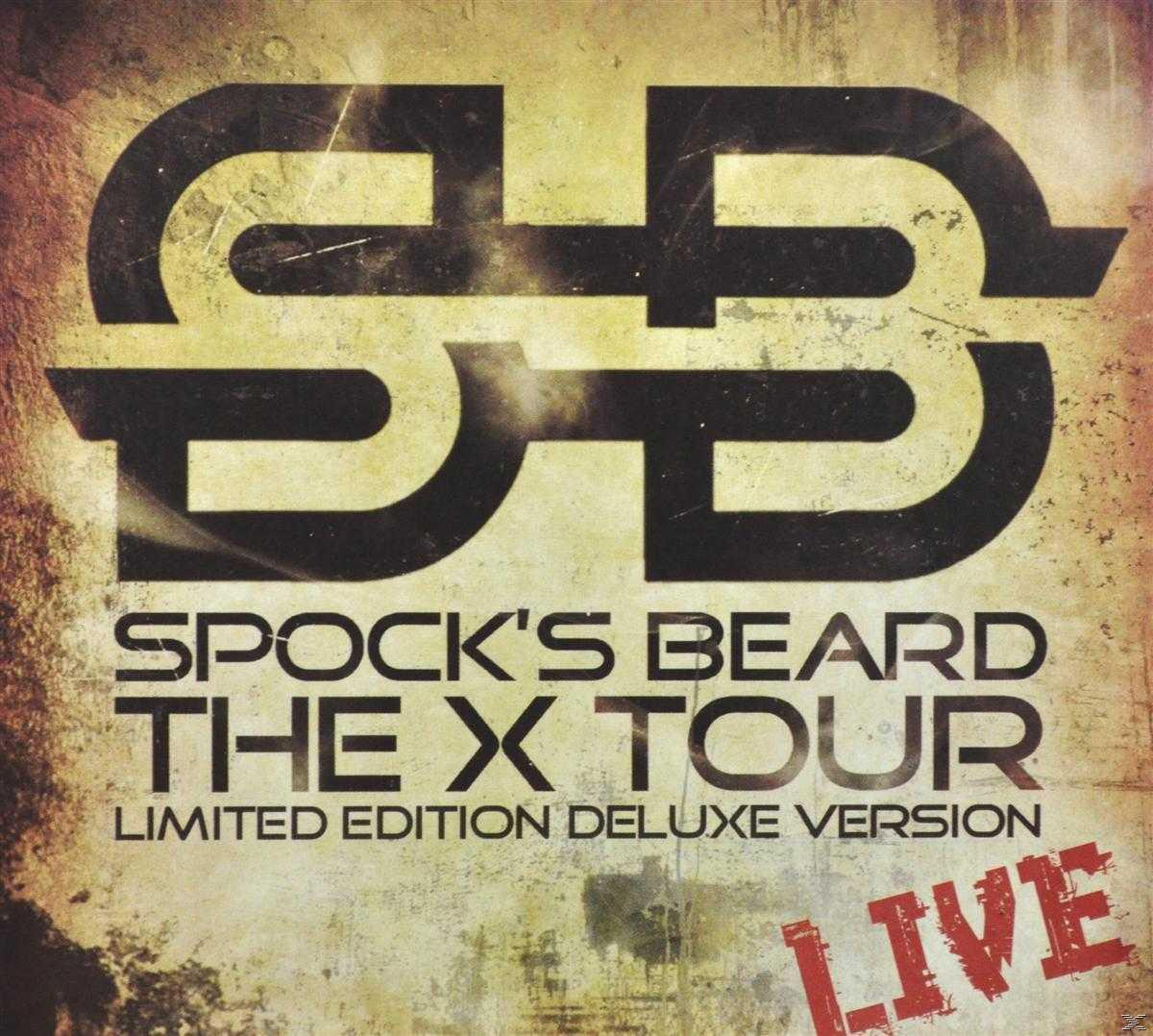 Spock's Beard Albumcover. Fettes schwarzes Logo auf orangefarbenem Hintergrund.