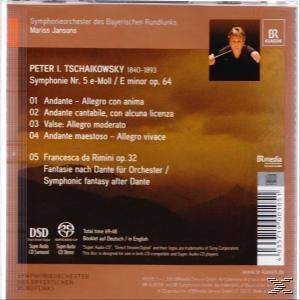 Album-Rückseite mit Titelliste und Credits; ein Mann dirigiert ein Orchester.
