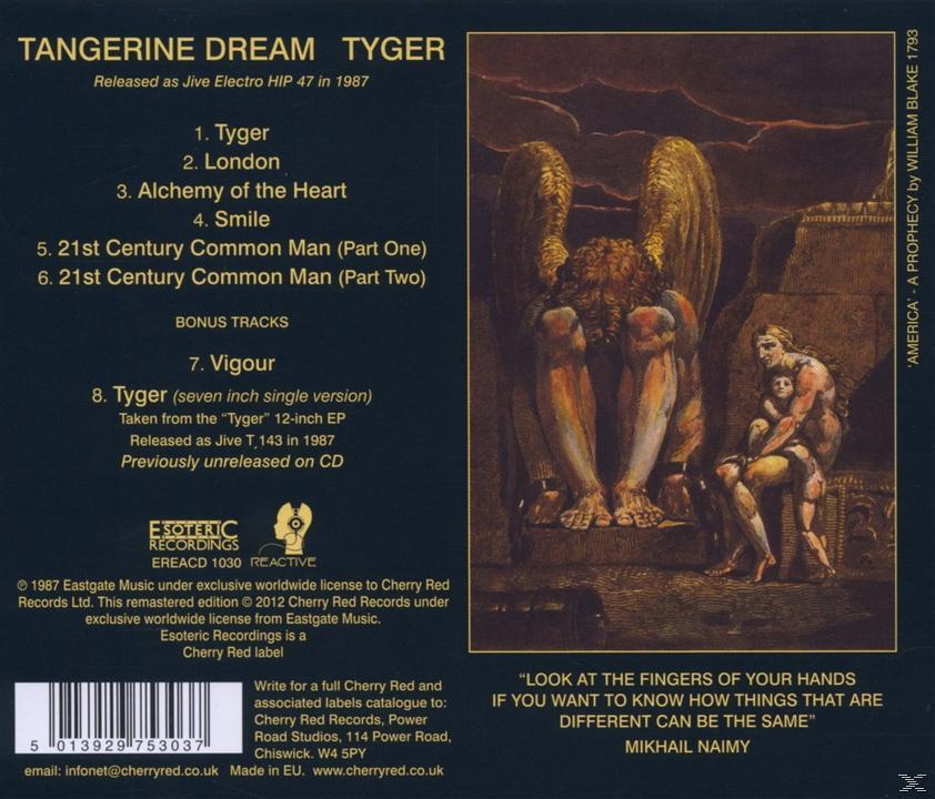 CD-Cover: Ein Gemälde von Engeln, Text. Der Künstler ist William Blake.