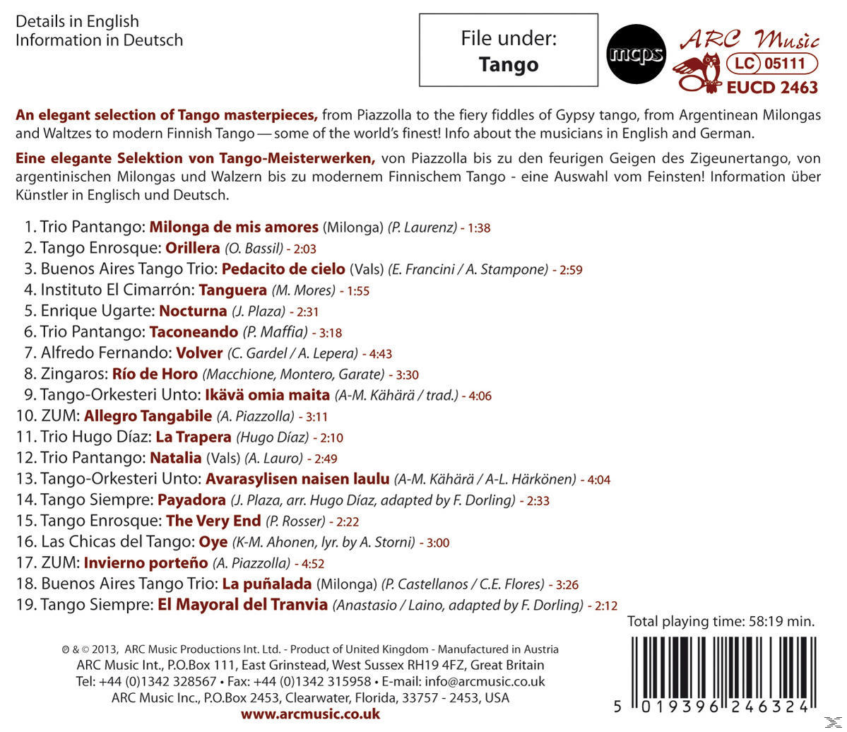 VARIOUS - The Very Best Of Tango Argentino  - (CD)
